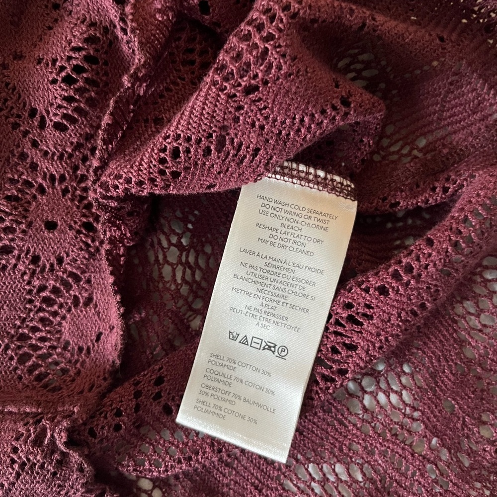 Free People In The Meadow Lace Top in Port Royal, Size Small - Picture 10 of 11